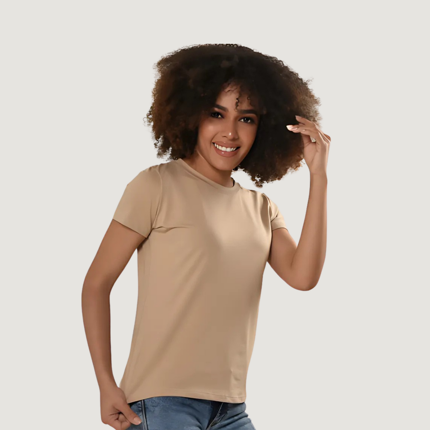 Relaxed Fit Stretch Cotton Tee