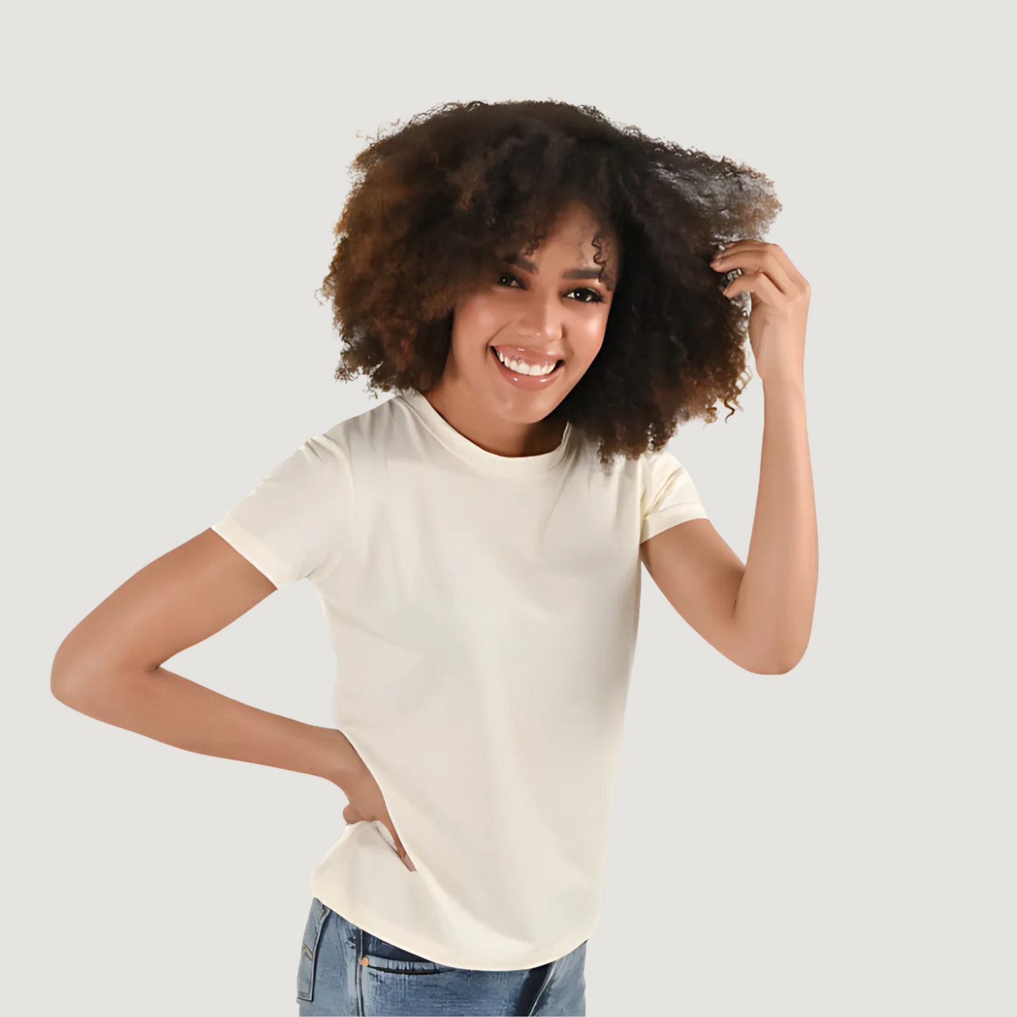 Relaxed Fit Stretch Cotton Tee