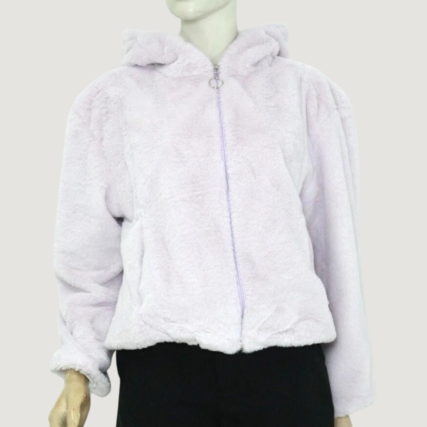 Chaqueta polar con capucha acogedora