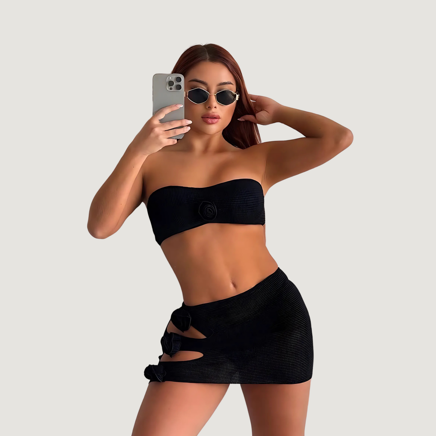 Crochet Set-3-Piece Beachwear