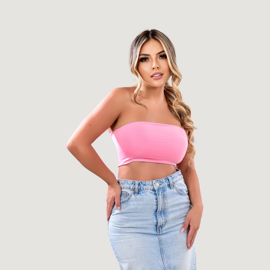 Top Bandeau - Forro completo - Tejido elástico