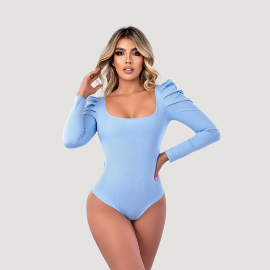 Woman Bodysuit - Square Neck - Saida Fashion 