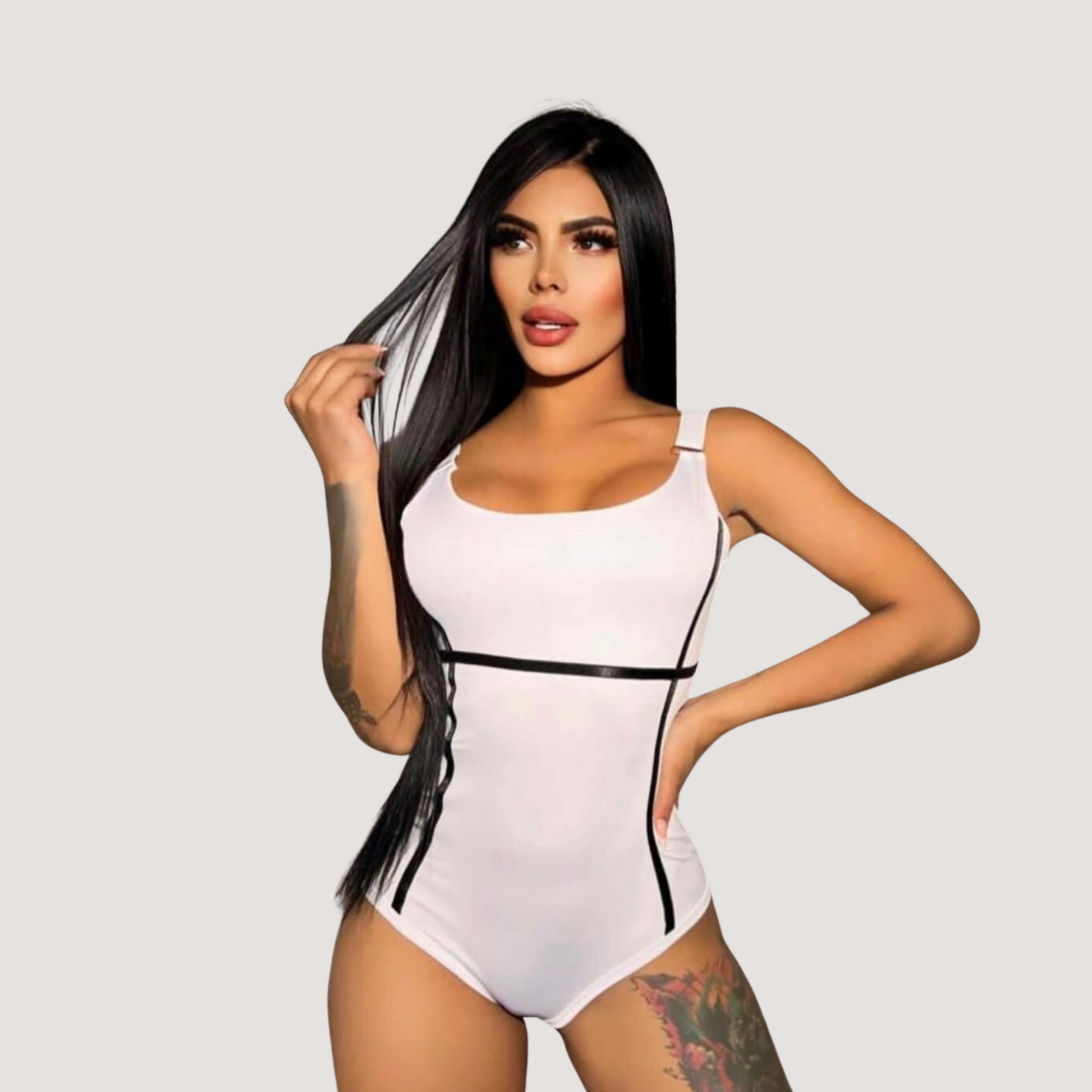 Women's Bodysuit - Adjustable Straps - Saida Fashion 