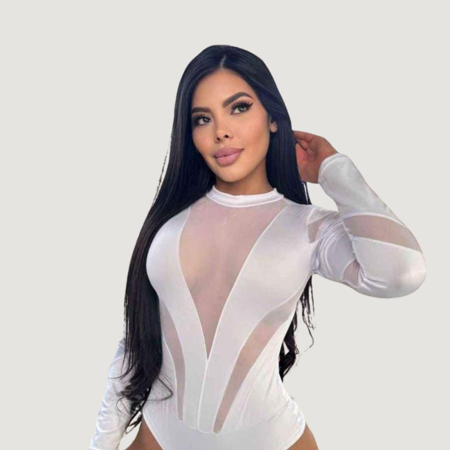 Sexy Bodysuit - Spandex - Mesh Mix..