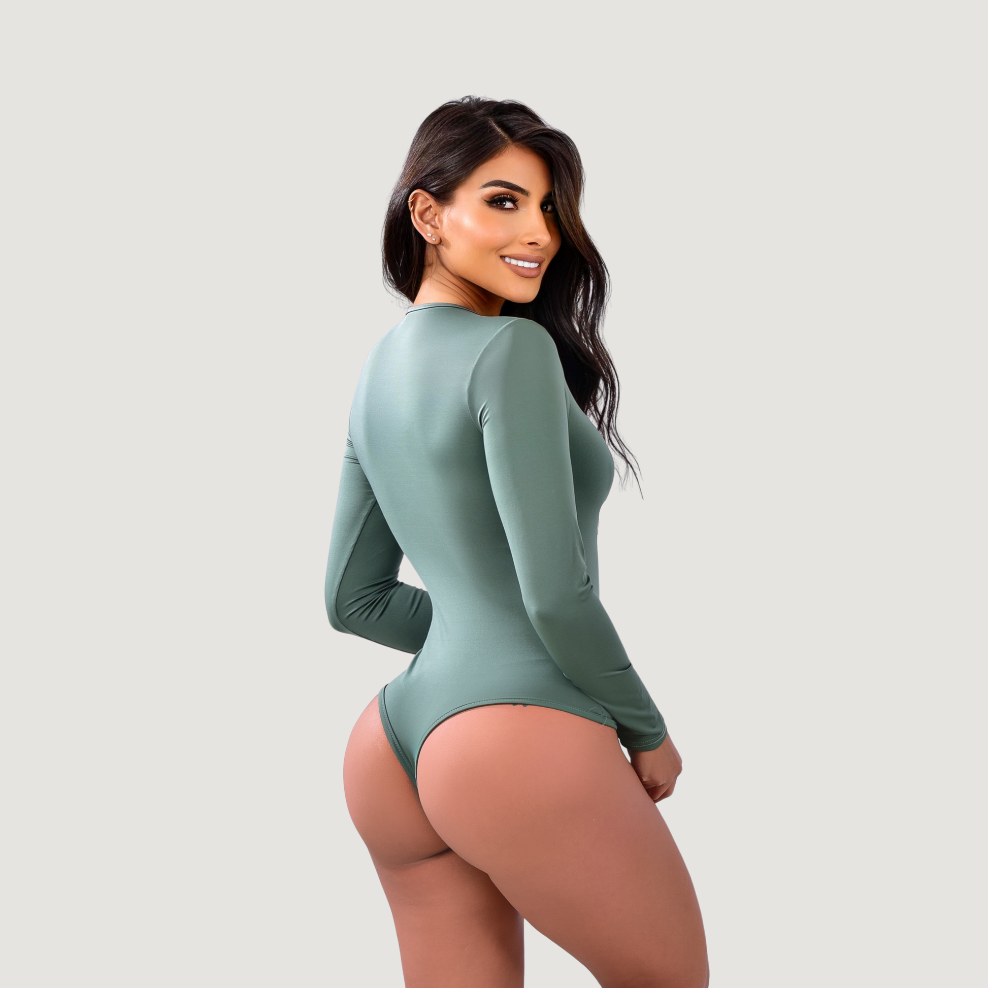 Long Sleeve Bodysuit - Essential Bodysuit - Saida Fashion 