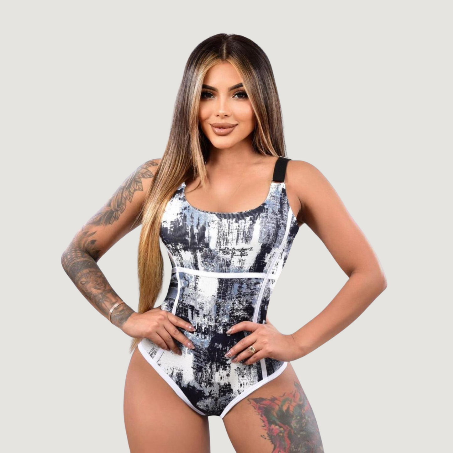 Womens Bodysuit: Adjustable Straps