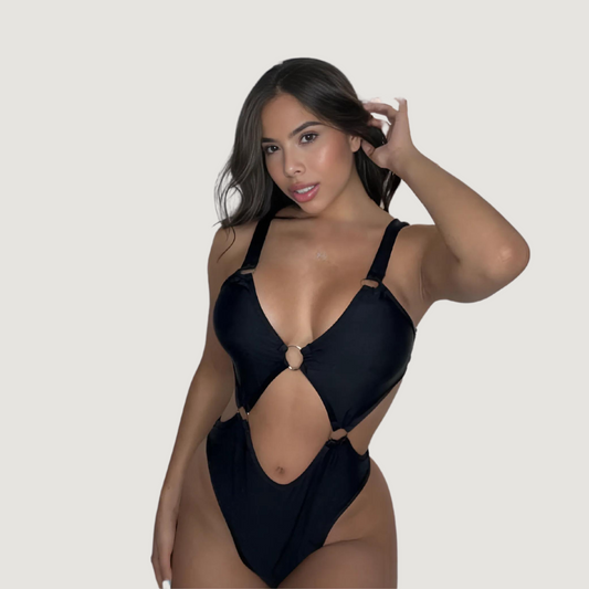 Fashion-Forward Cut-Out Bodysuit..