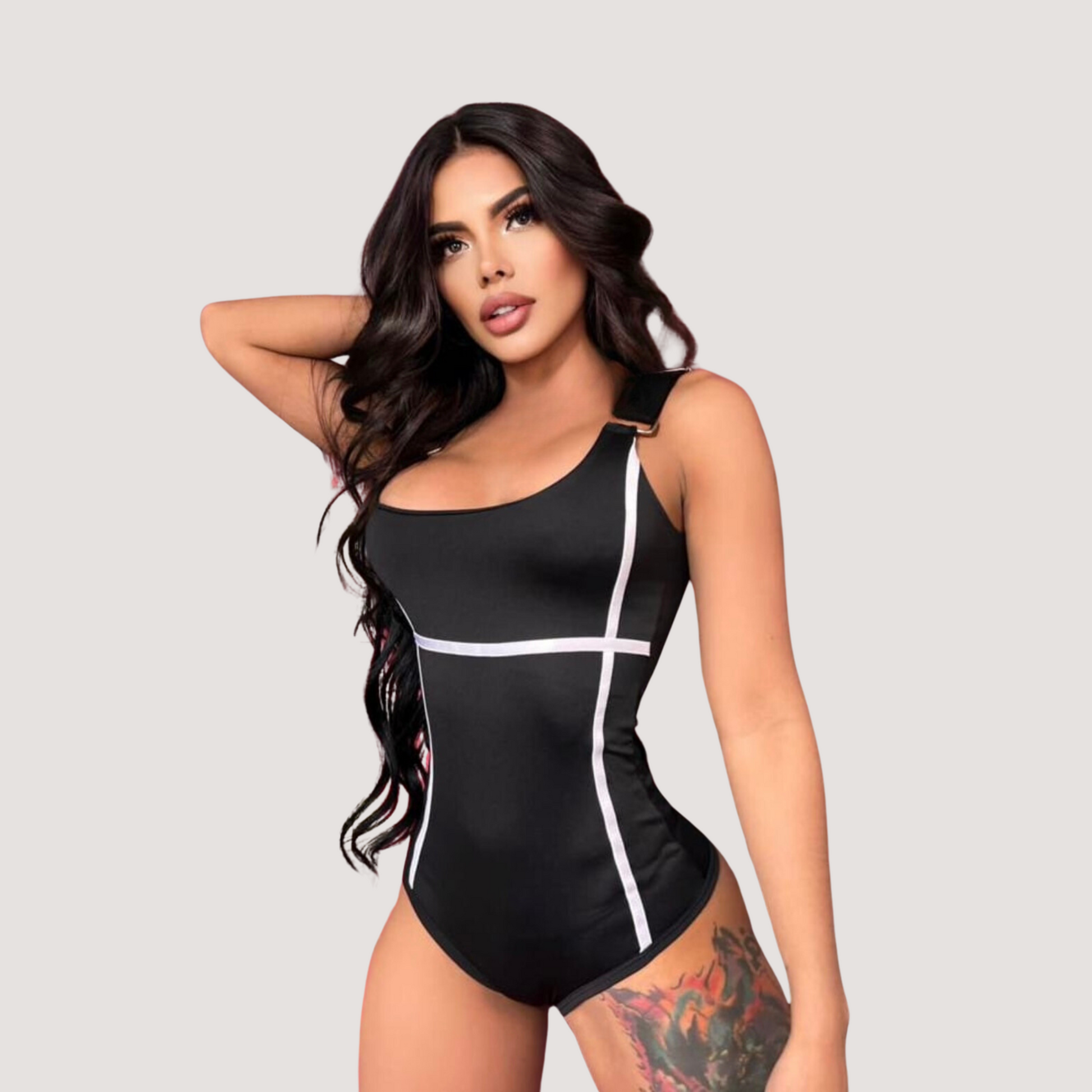 Women's Bodysuit - Adjustable Straps - Saida Fashion 