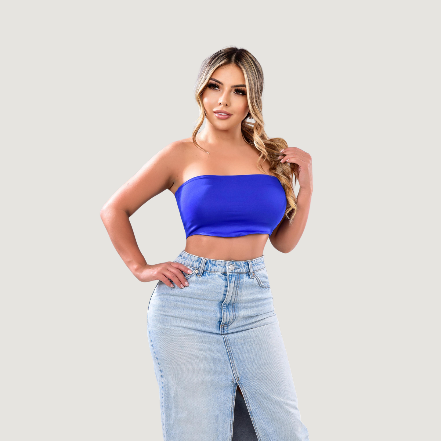 Top Bandeau - Forro completo - Tejido elástico