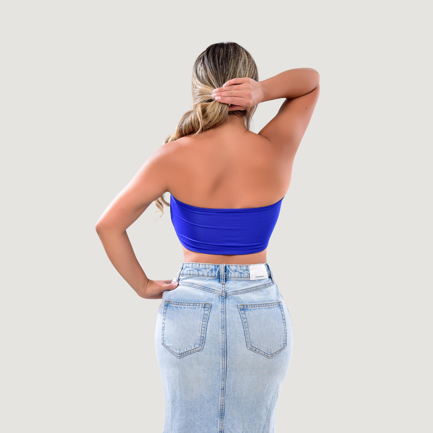 Top Bandeau - Forro completo - Tejido elástico