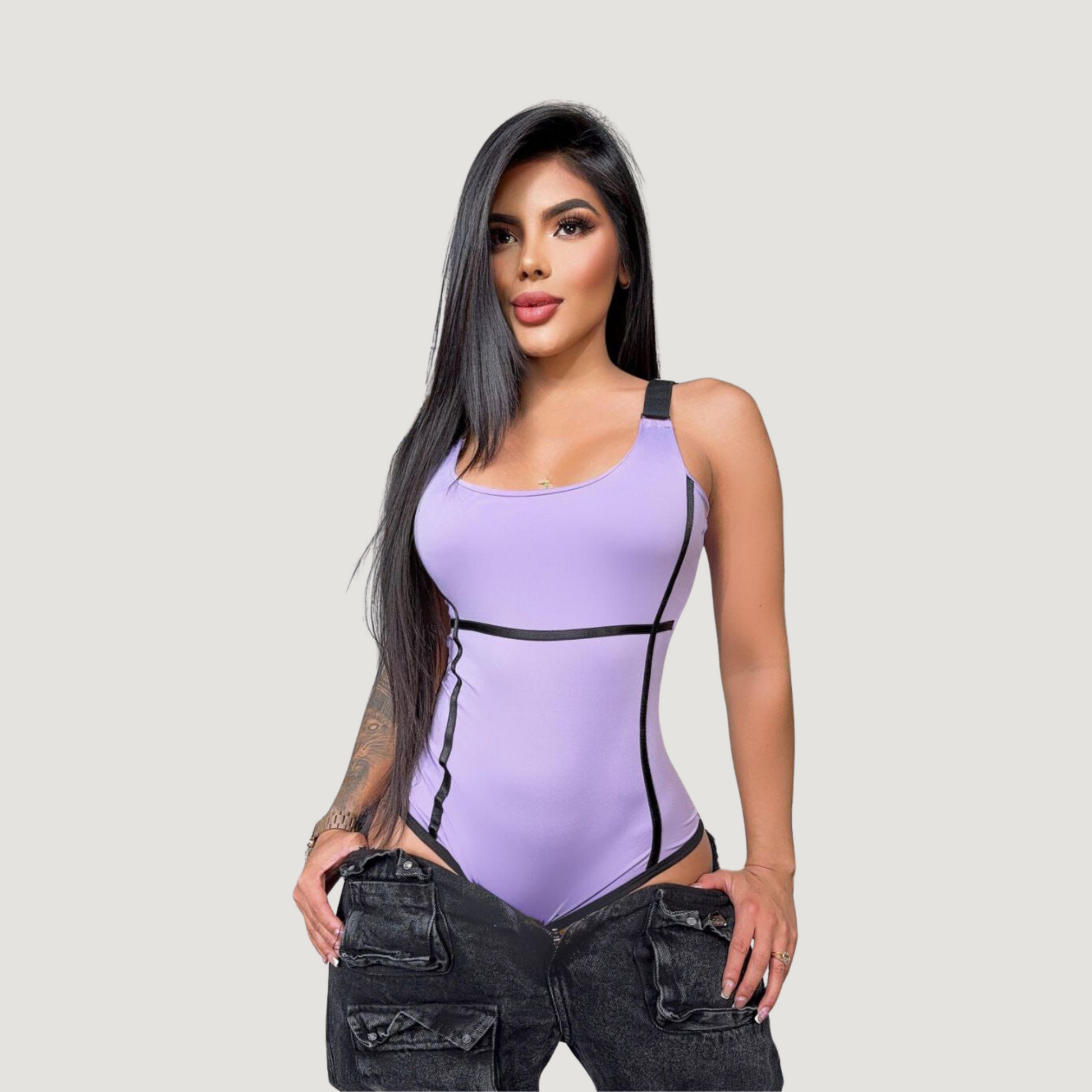 Women's Bodysuit - Adjustable Straps - Saida Fashion 