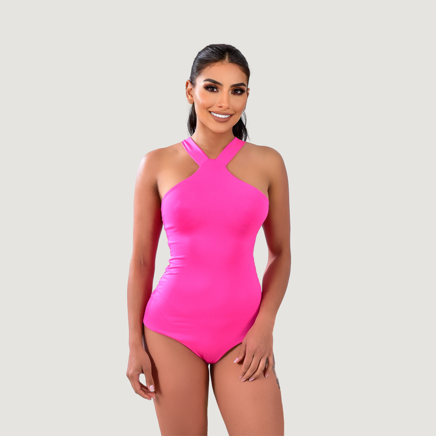 Spandex Bodysuit - Sexy Halter Style - Saida Fashion 