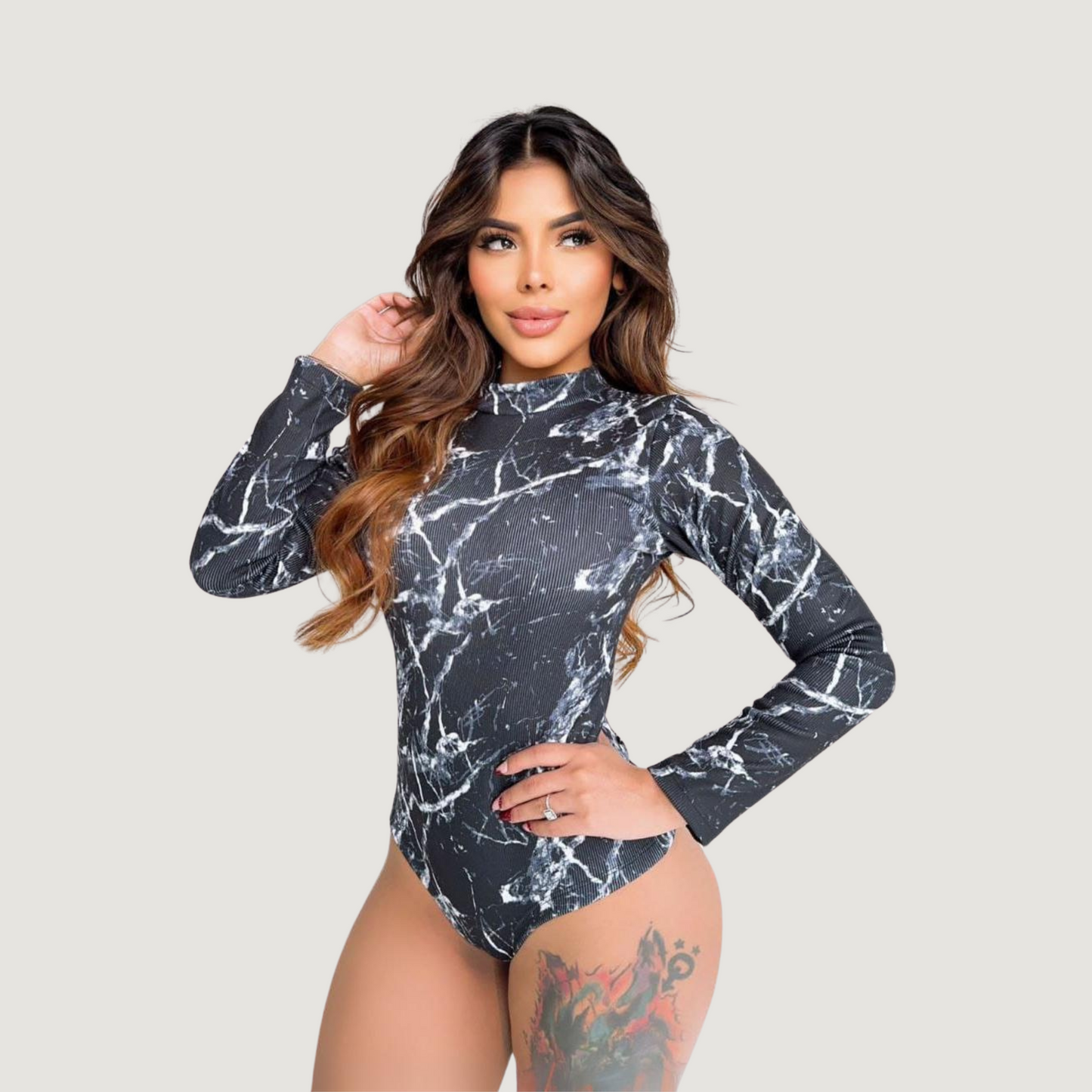 Ribbed Long Sleeve Bodysuit