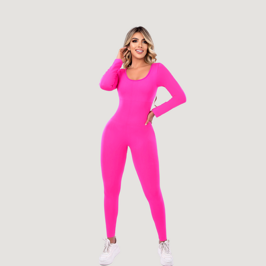 Long-Sleeve Jumpsuit for Women: High-Performance Lycra for Comfort and Stretch - Saida Fashion 