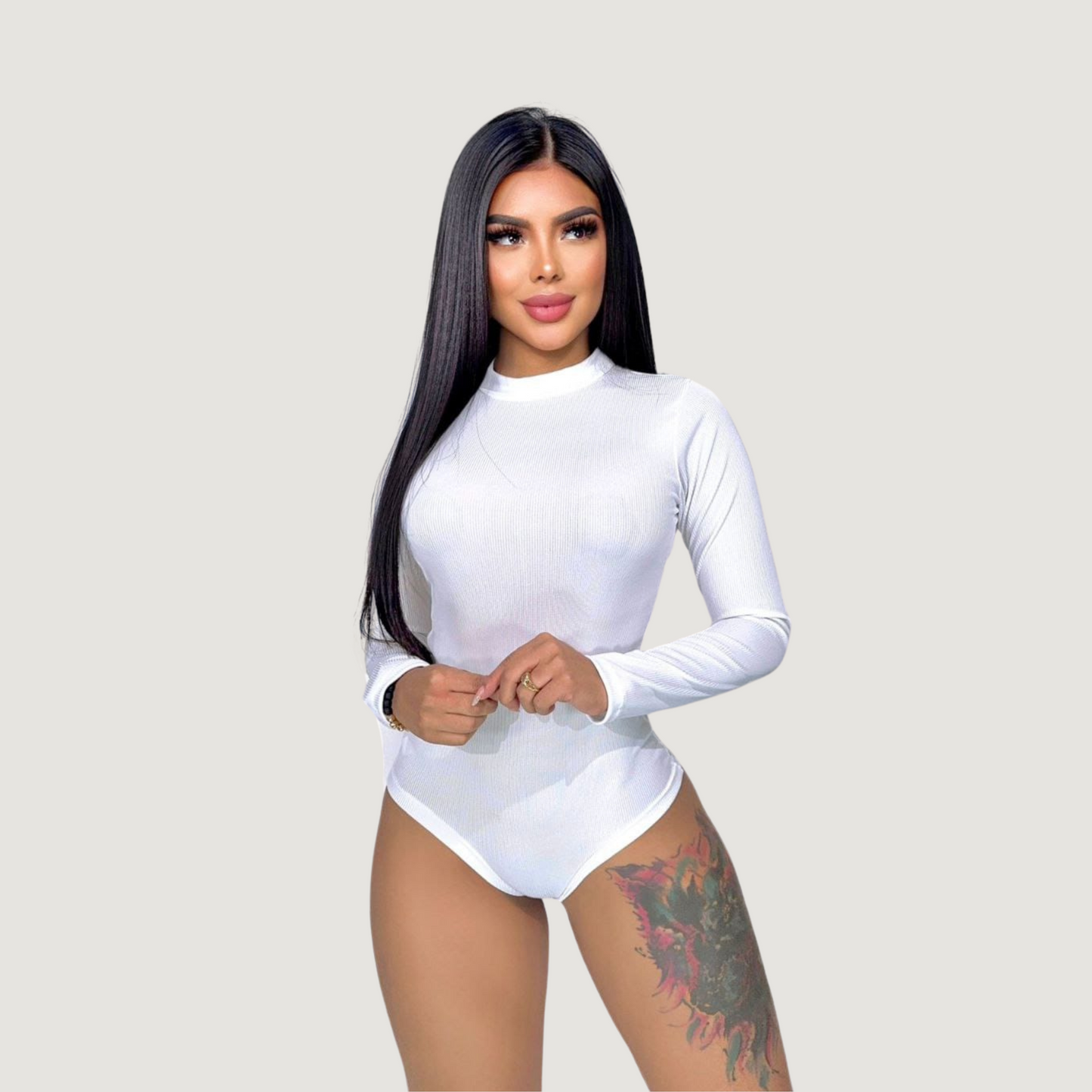 Ribbed Long Sleeve Bodysuit