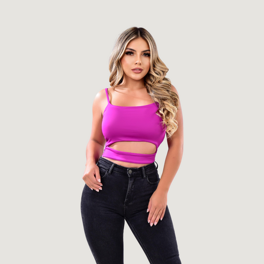 Cute crop tops - front lining