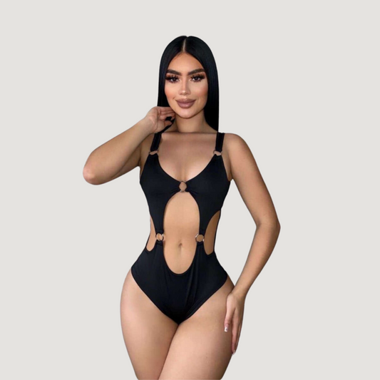 Fashion-Forward Cut-Out Bodysuit - Saida Fashion 