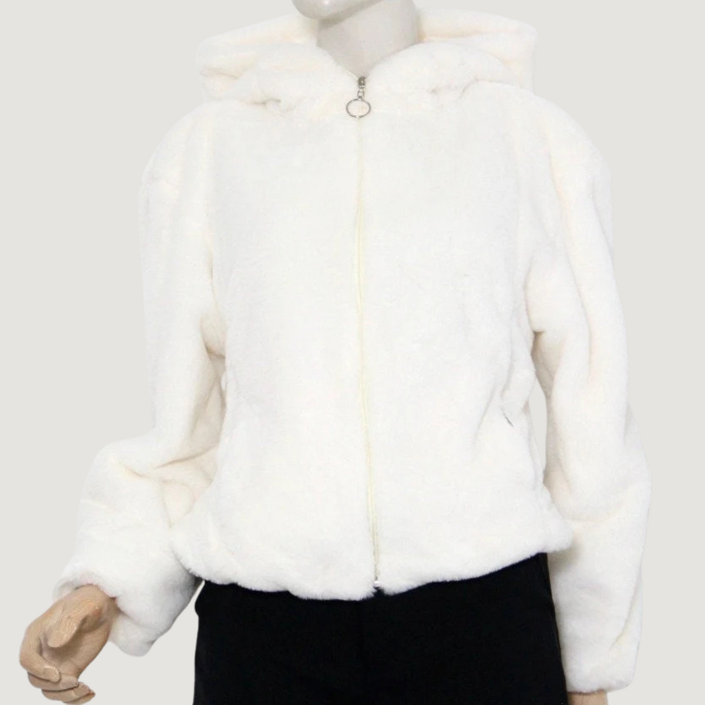 Chaqueta polar con capucha acogedora
