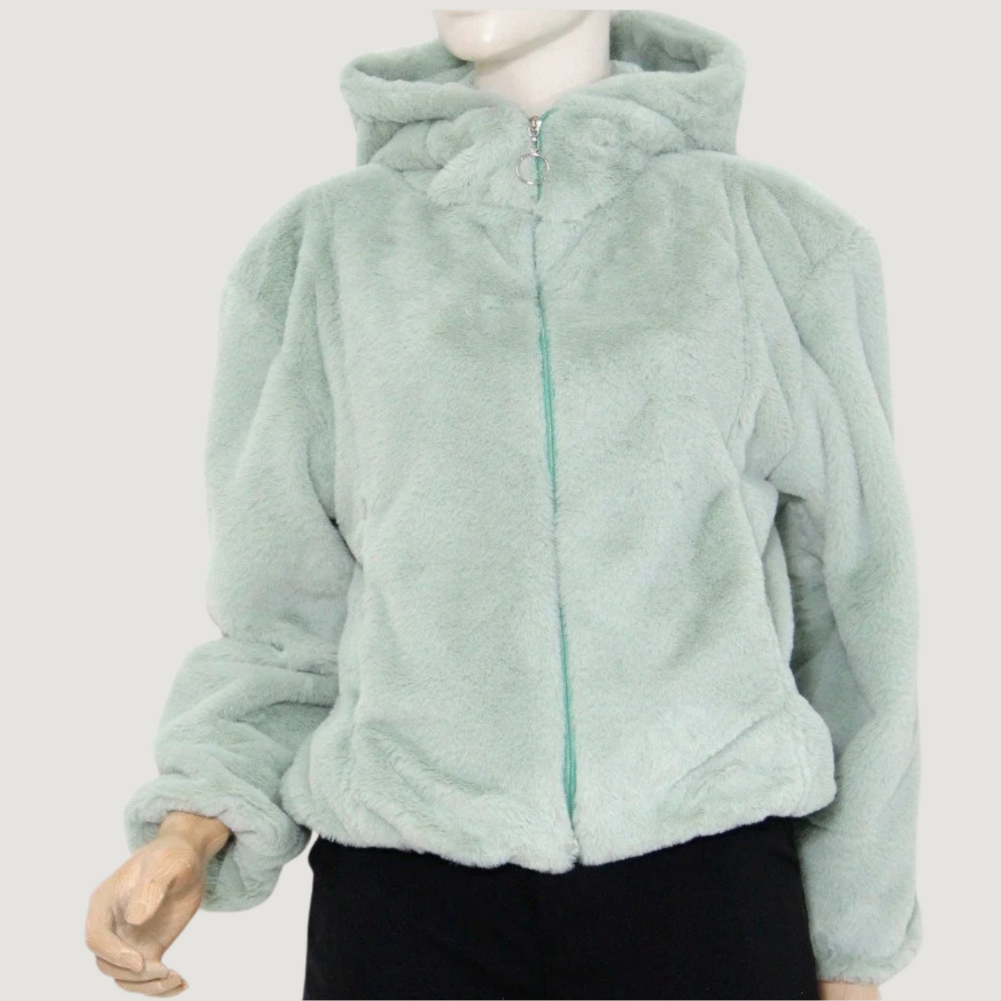 Chaqueta polar con capucha acogedora