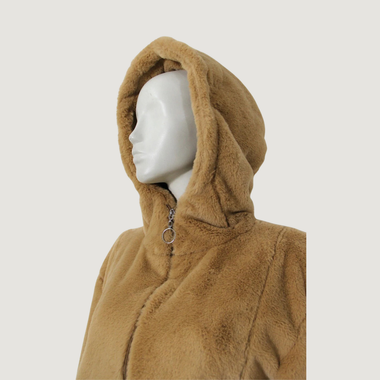Chaqueta polar con capucha acogedora