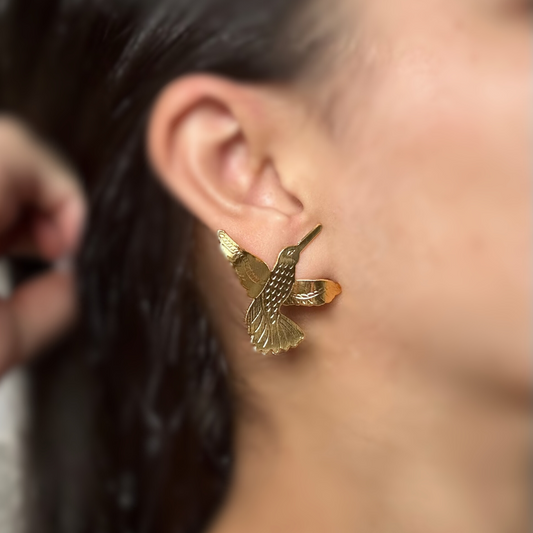 Bird earrings with a delicate touch - Saida Fashion 