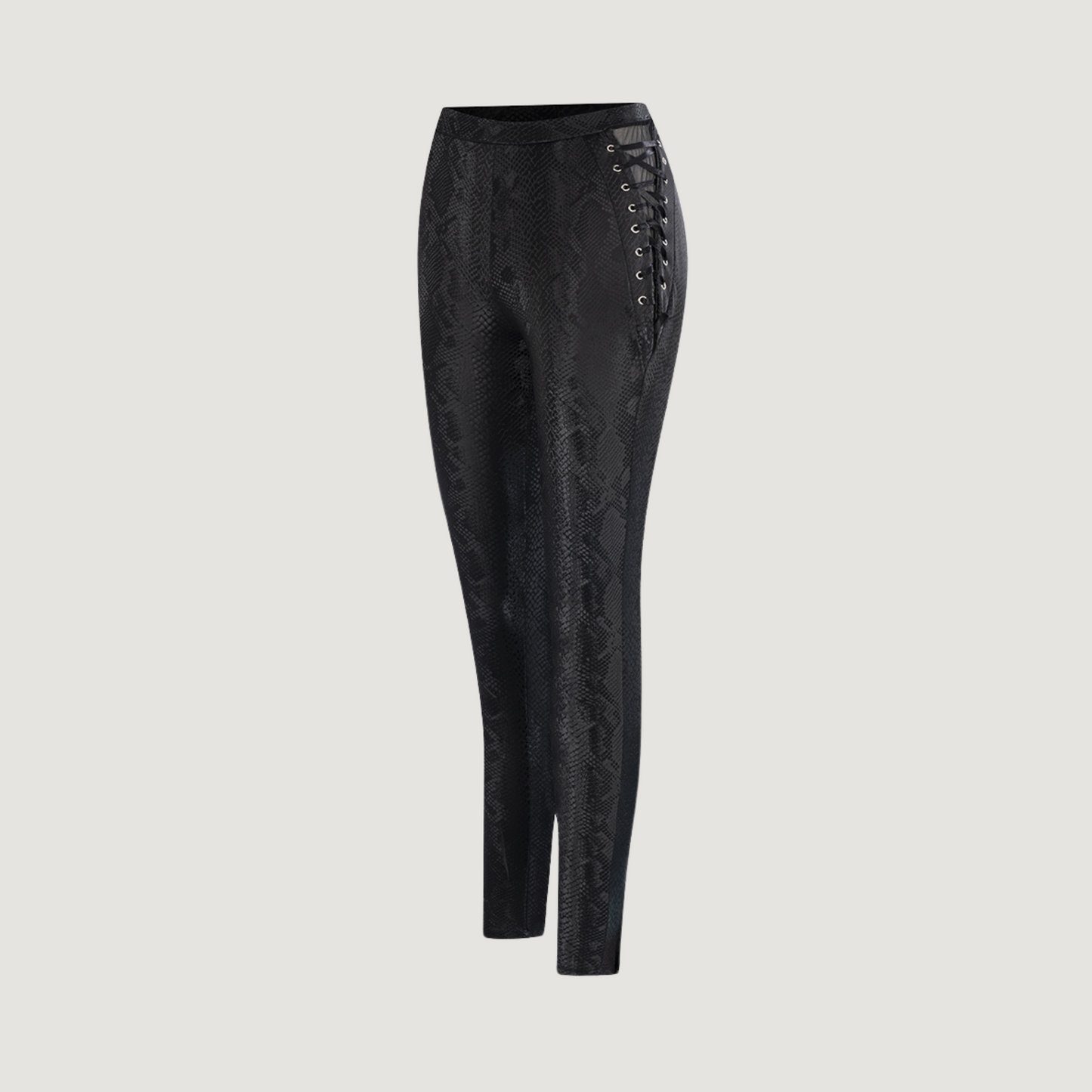 Leggings de moda con piel sintética