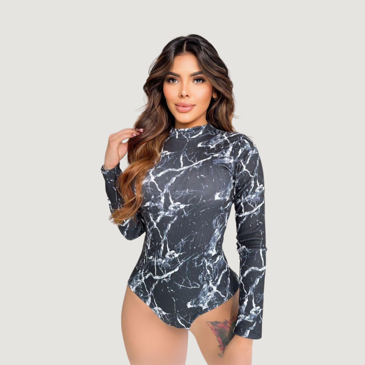 Ribbed Long Sleeve Bodysuit