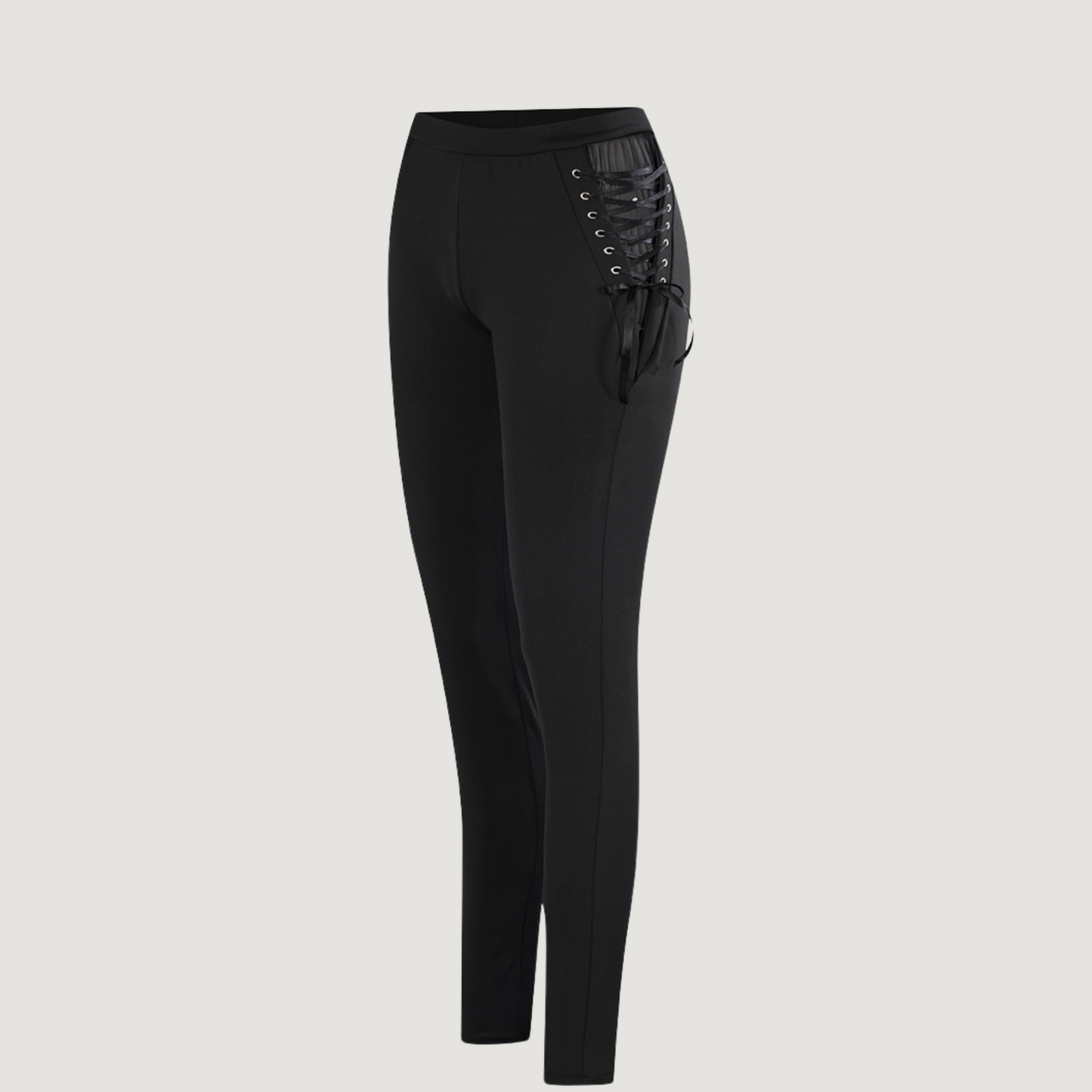 Leggings de moda con piel sintética