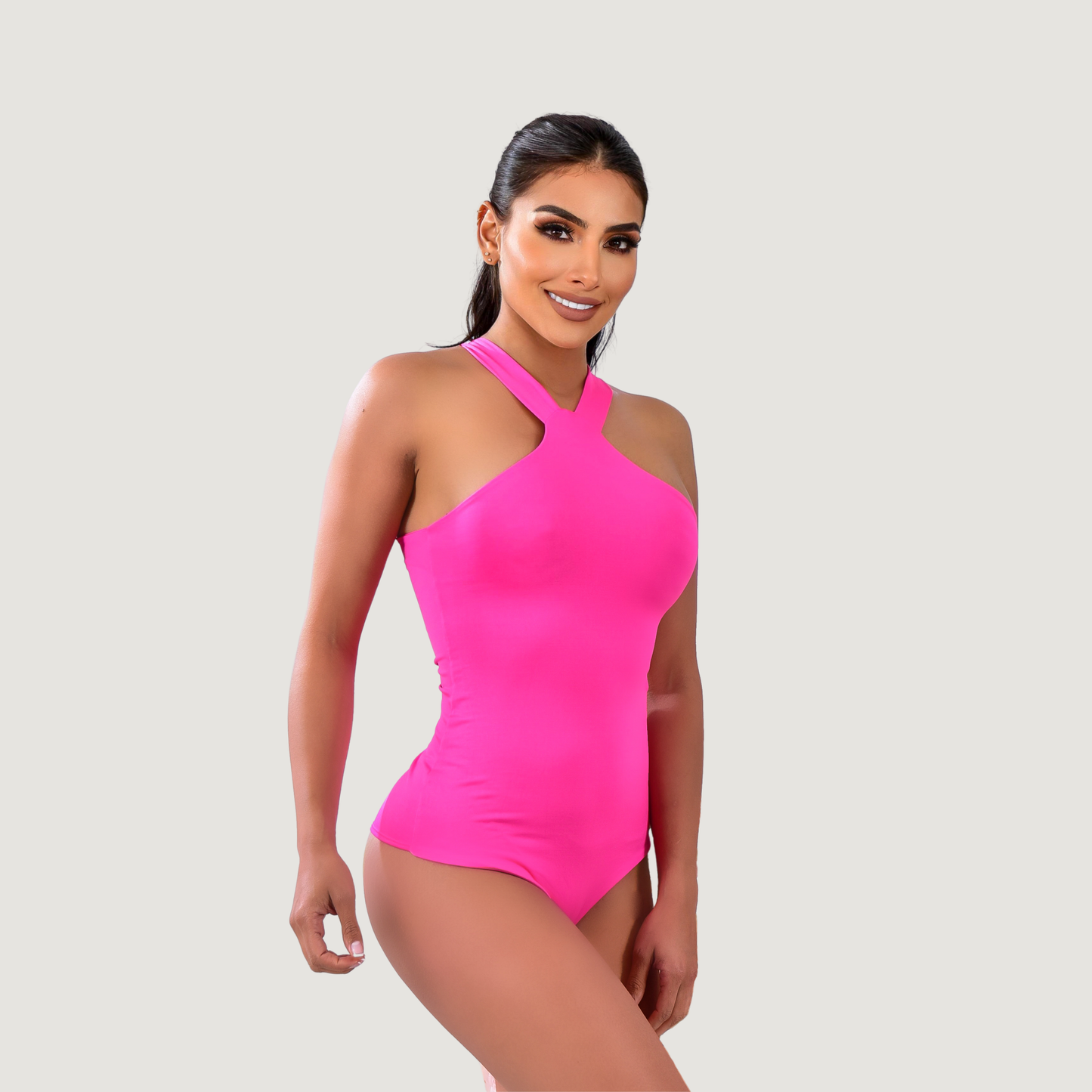 Spandex Bodysuit - Sexy Halter Style - Saida Fashion 