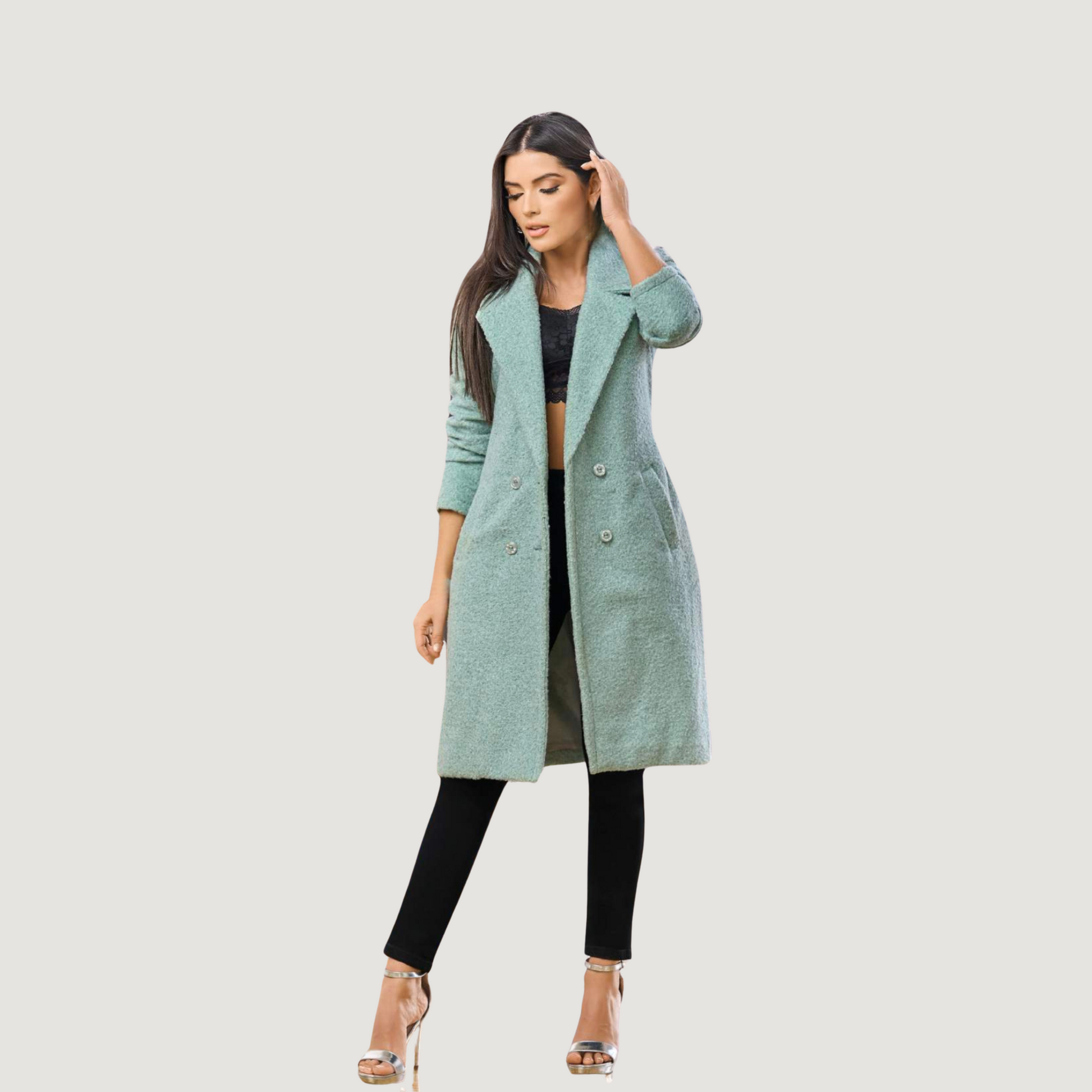 Stylish Coats with Two Front Buttons - Saida Fashion 