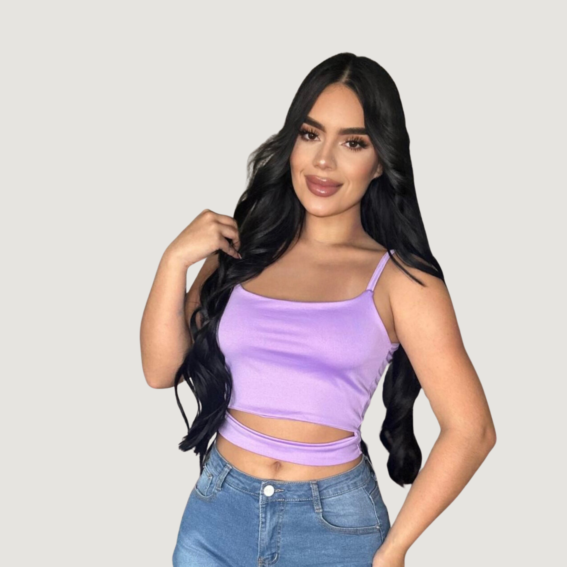 Cute crop tops - front lining - Saida Fashion 