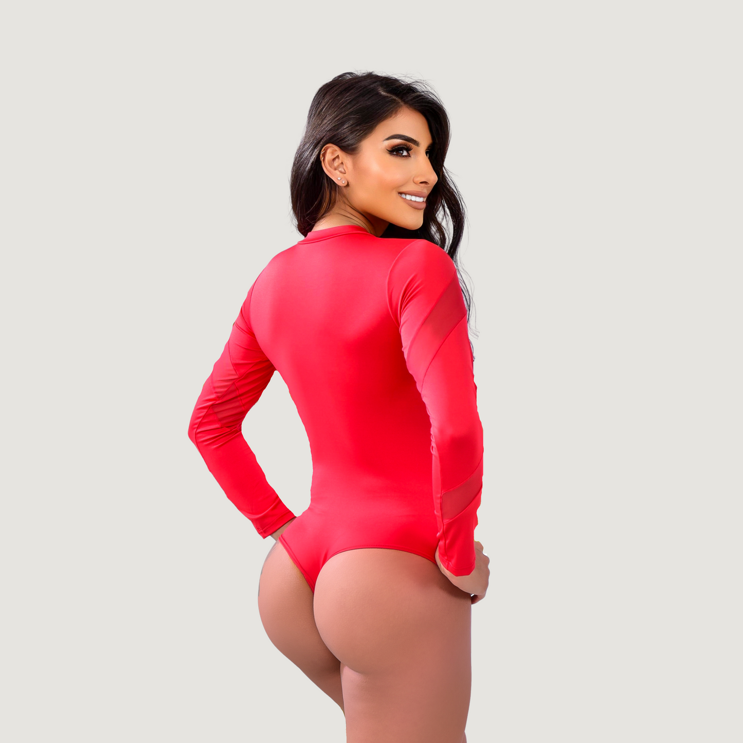 Sexy Bodysuit - Spandex - Mesh Mix - Saida Fashion 