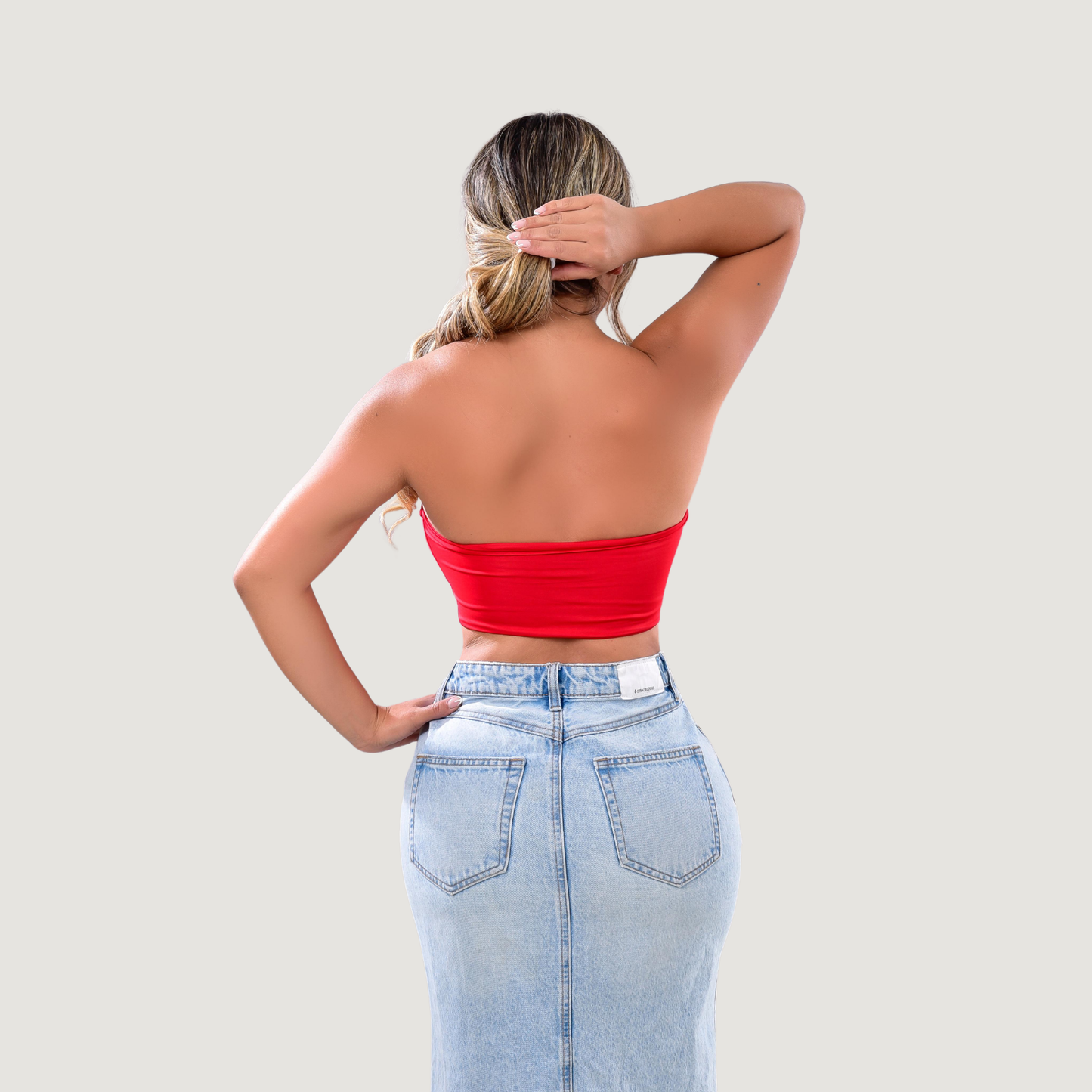 Top Bandeau - Forro completo - Tejido elástico