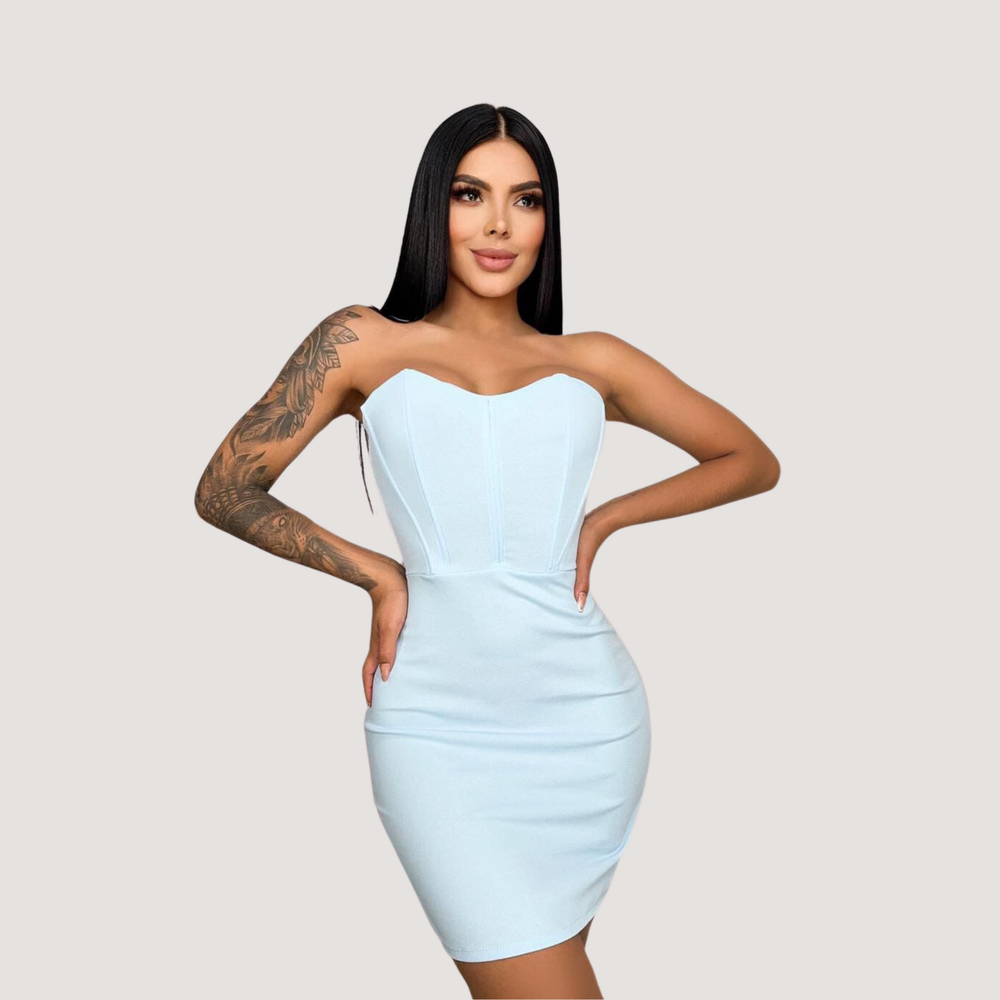 Sensual Dresses with Boning Fit - Saida Fashion 