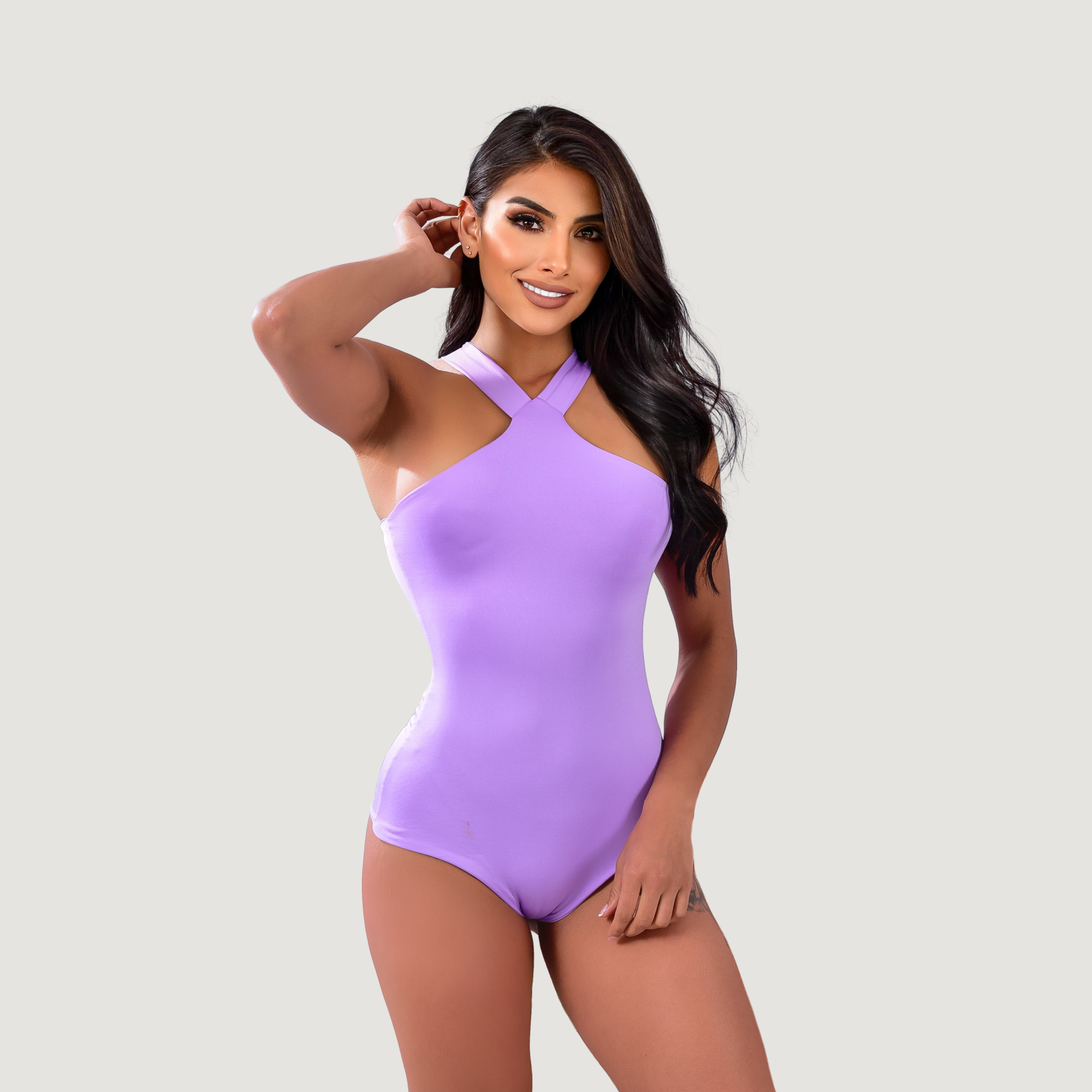 Spandex Bodysuit - Sexy Halter Style - Saida Fashion 