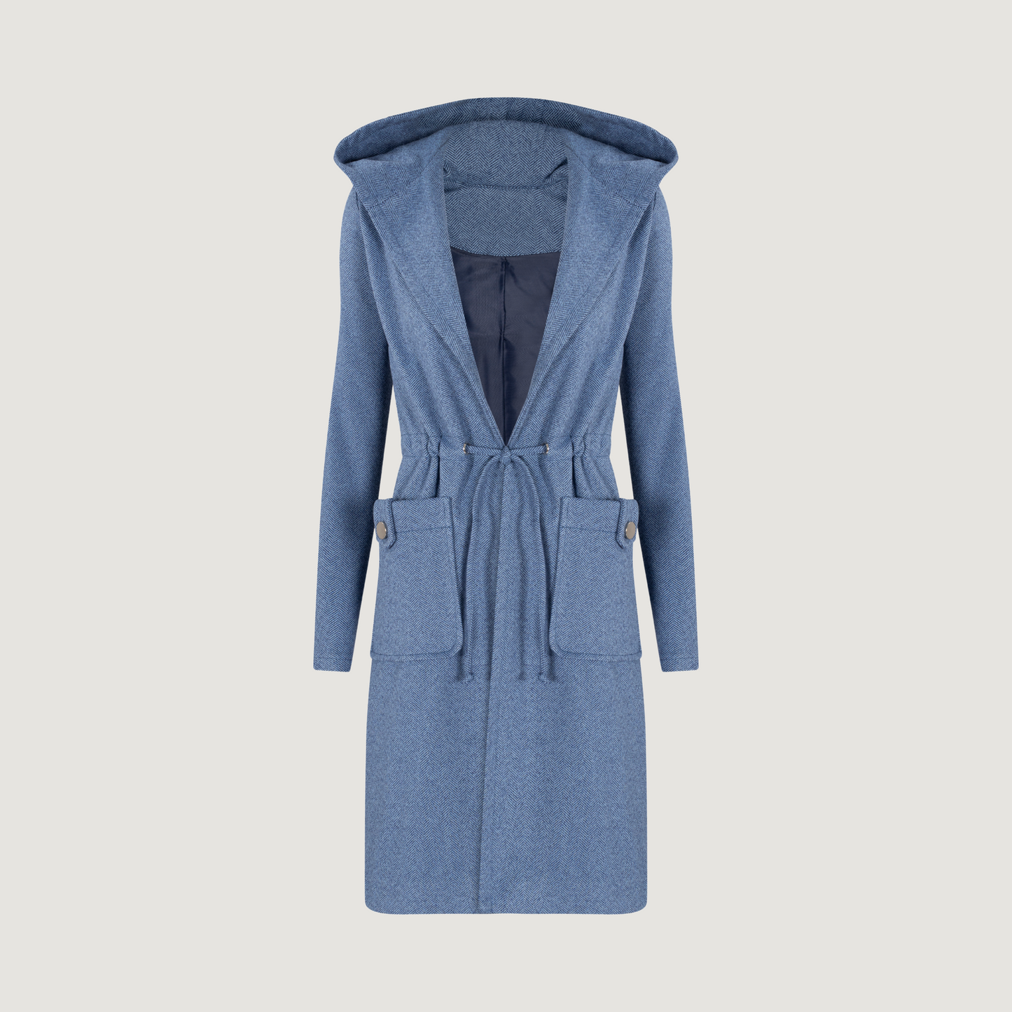 Trench Coat with Adjustable Waist - Saida Fashion 