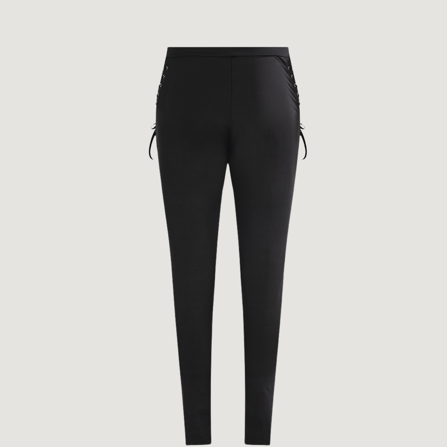 Leggings de moda con piel sintética