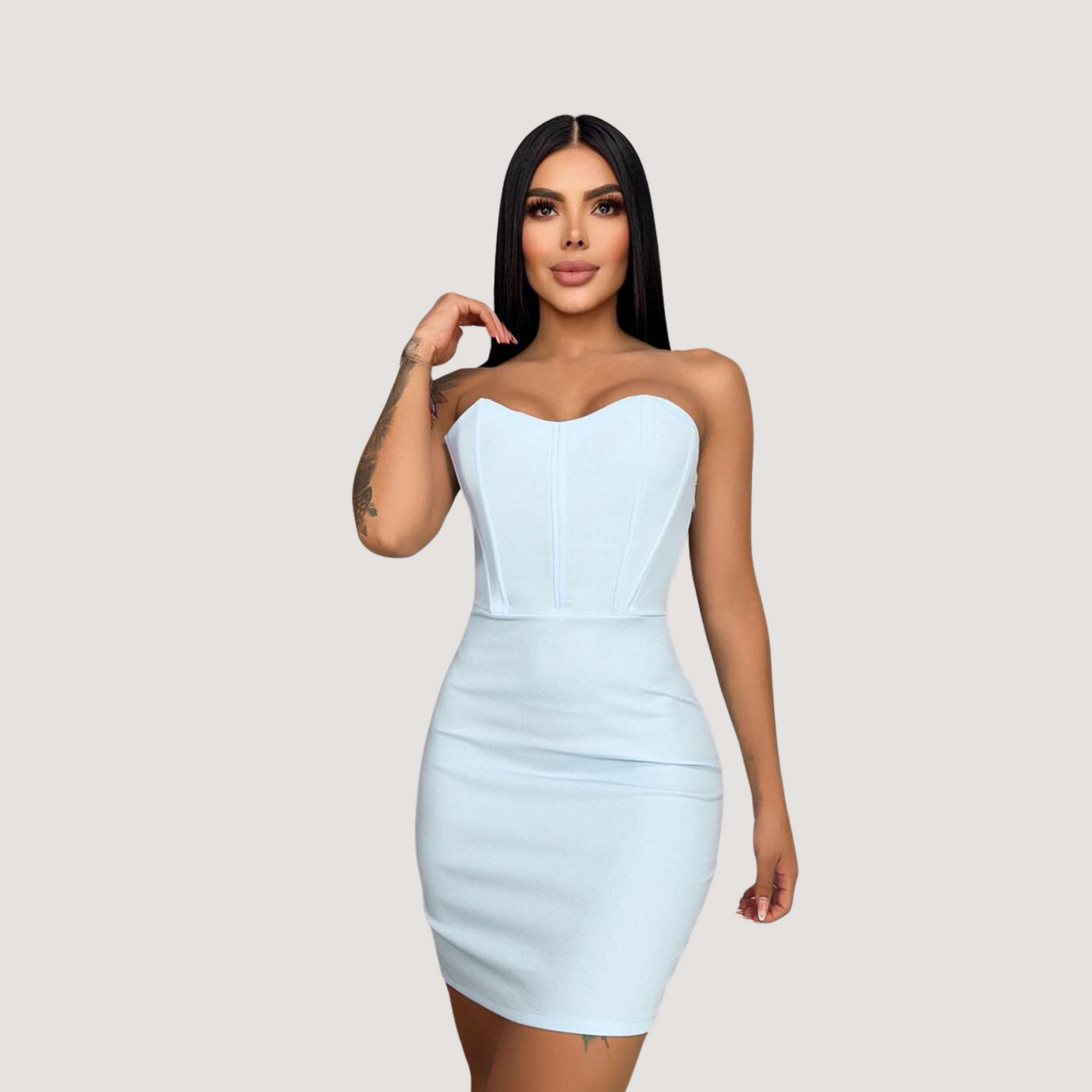 Sensual Dresses with Boning Fit - Saida Fashion 