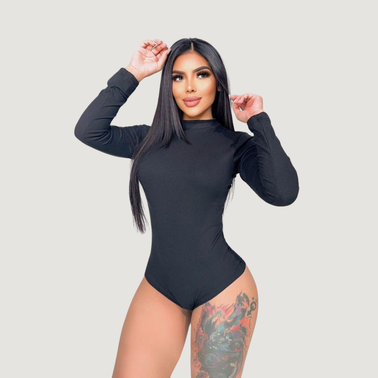 Ribbed Long Sleeve Bodysuit