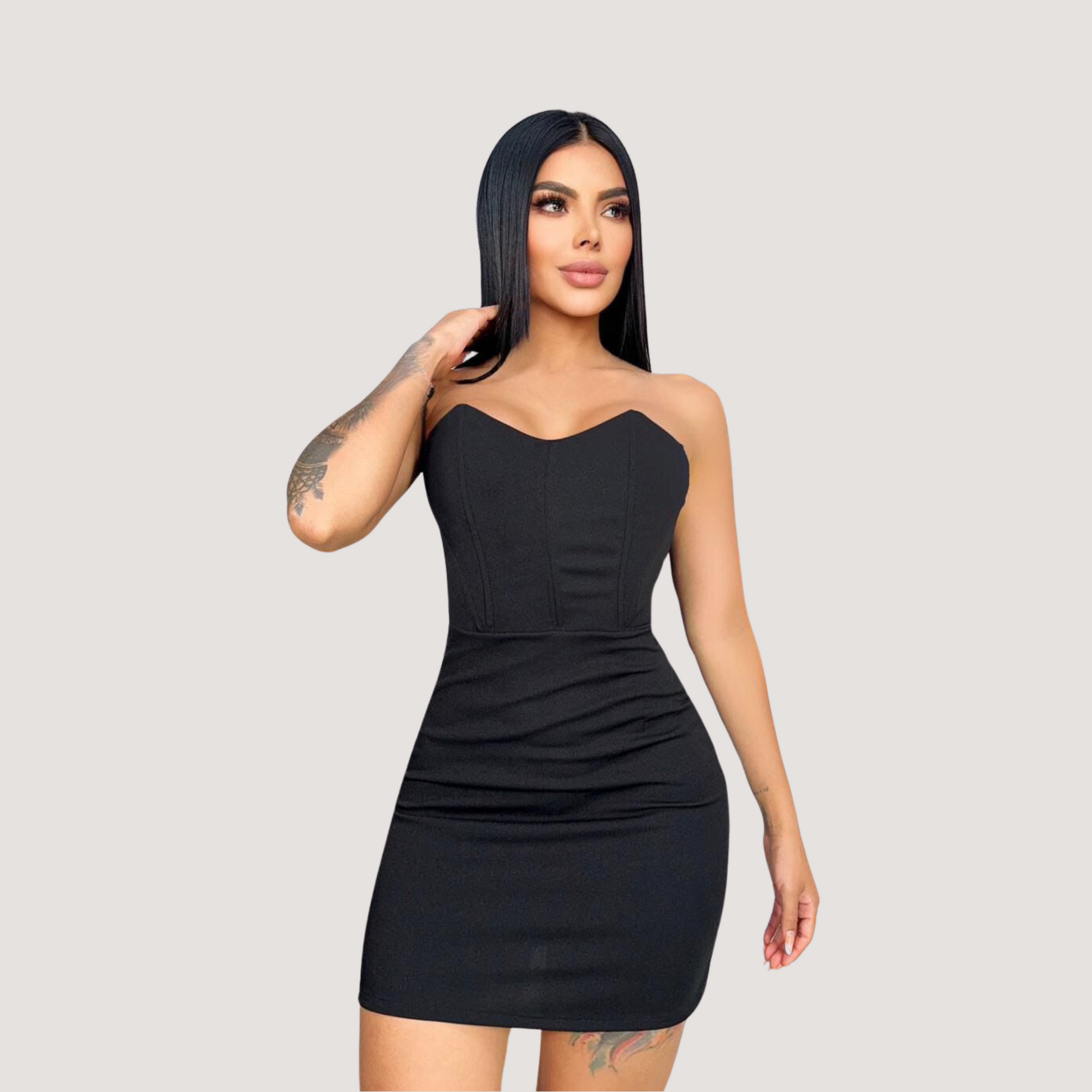 Sensual Dresses with Boning Fit - Saida Fashion 