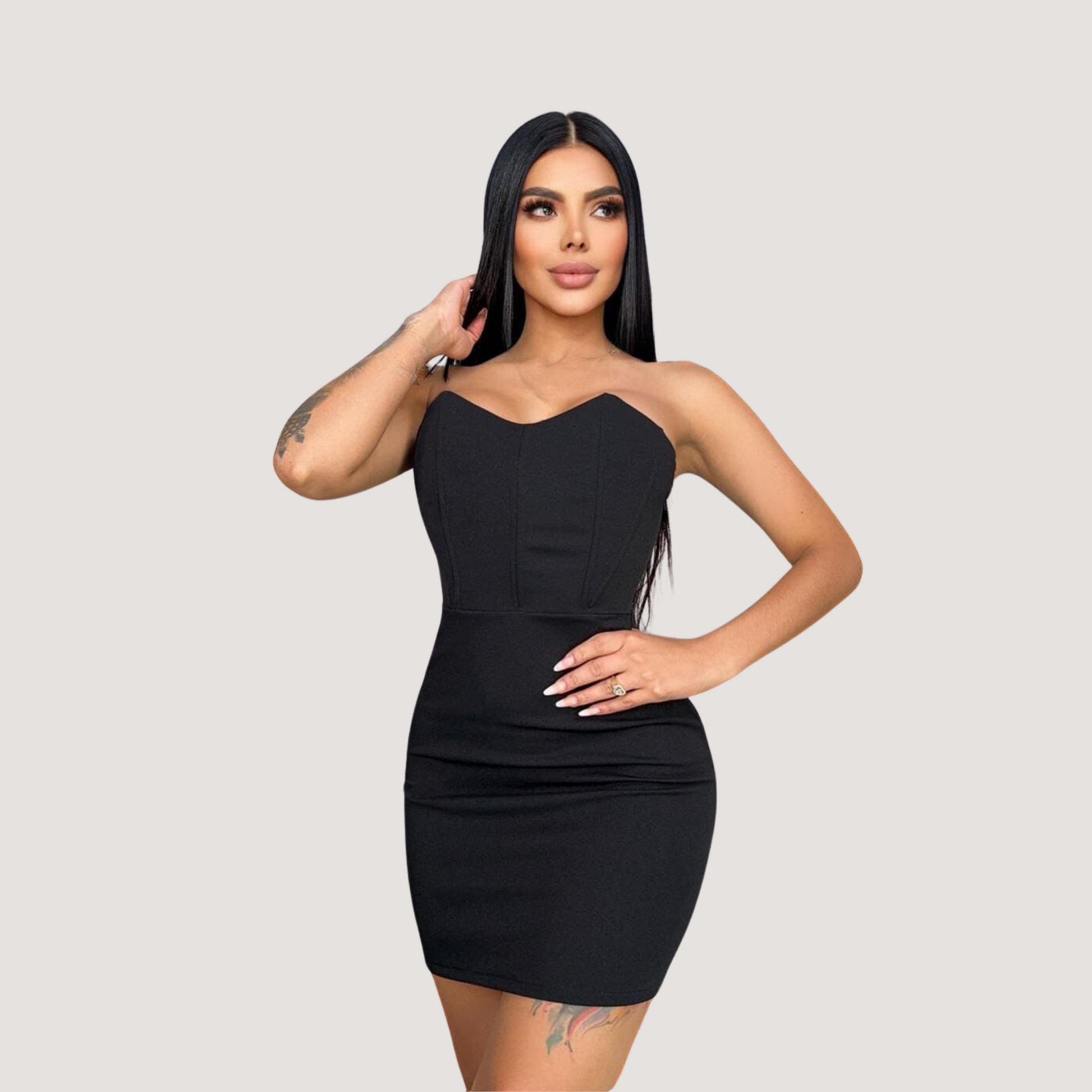 Sensual Dresses with Boning Fit - Saida Fashion 