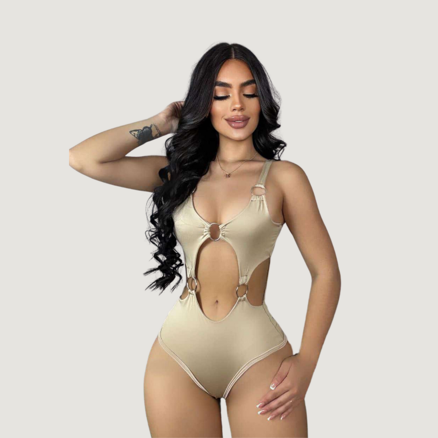 Fashion-Forward Cut-Out Bodysuit