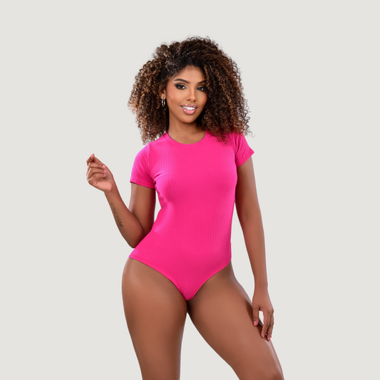 Women's Bodysuit - Ribbed Round Neck