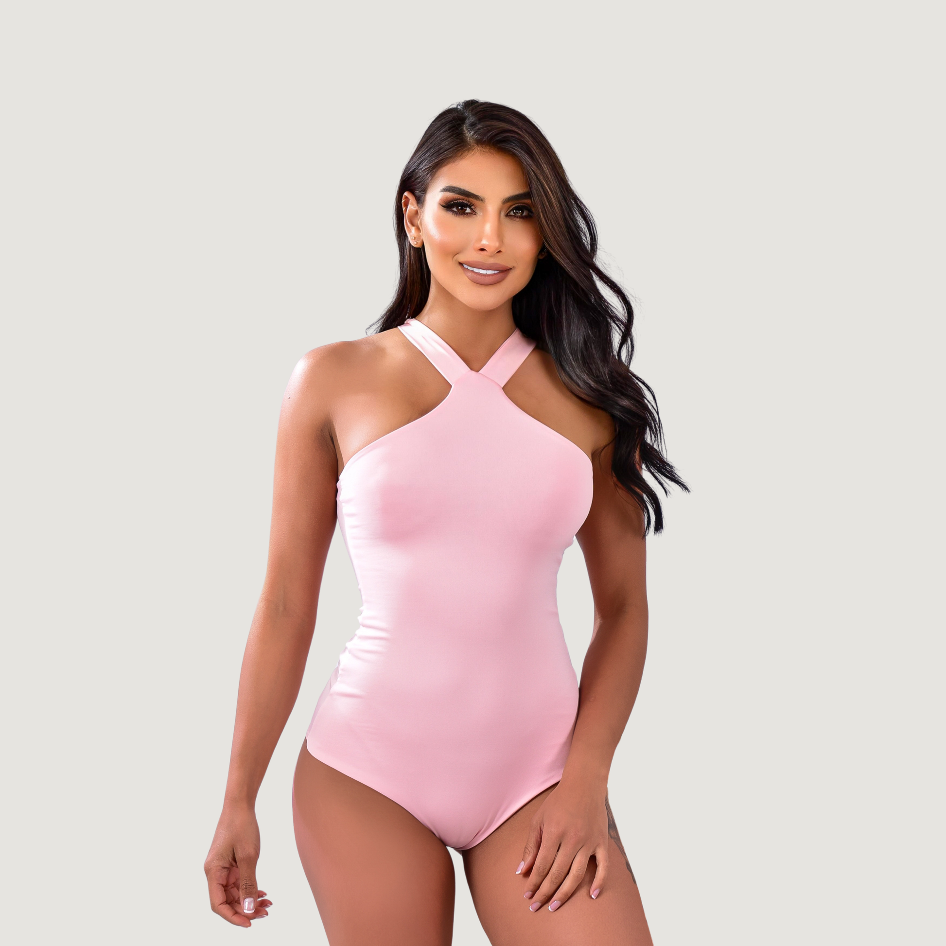 Spandex Bodysuit - Sexy Halter Style - Saida Fashion 