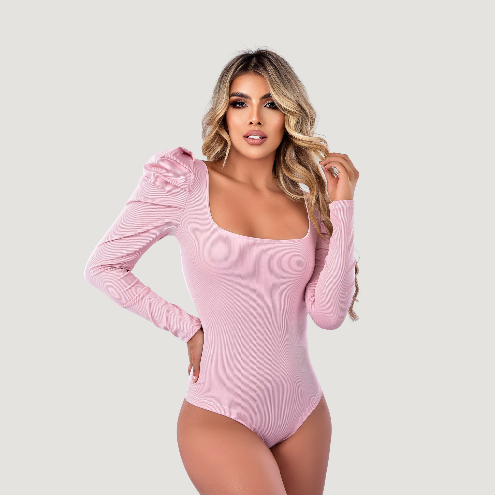 Woman Bodysuit - Square Neck - Saida Fashion 