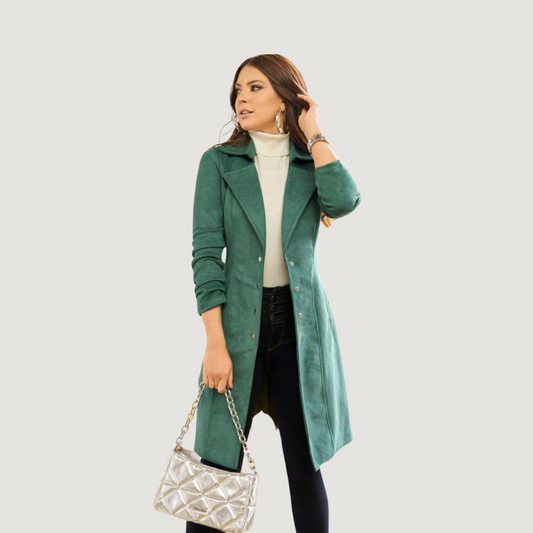 Abrigos de invierno elegantes con gamuza acogedora