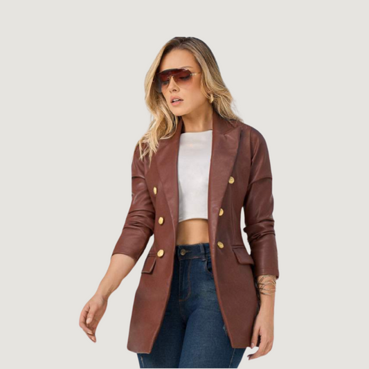 Blazers de moda con botones dorados